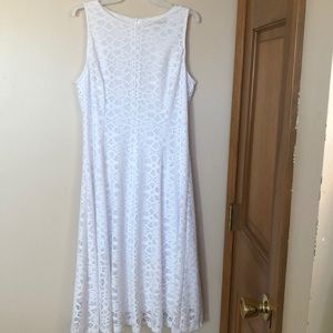 White lace dress